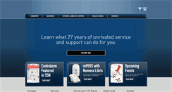 Desktop Screenshot of centra-larm.com