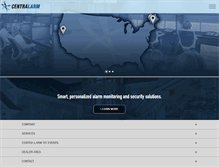Tablet Screenshot of centra-larm.com